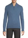 Saks Fifth Avenue Men's Heathered Cashmere Sweater In Blue