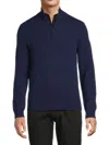 Saks Fifth Avenue Men's Heathered Cashmere Sweater In Blue