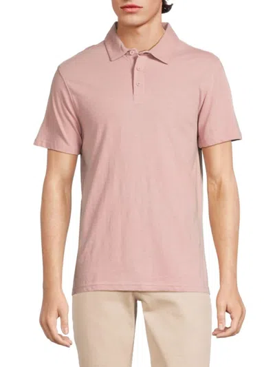 Saks Fifth Avenue Men's Heathered Polo In Lotus