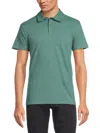Saks Fifth Avenue Men's Heathered Polo In Moss