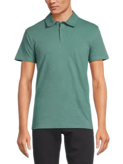 Saks Fifth Avenue Men's Heathered Polo In Moss