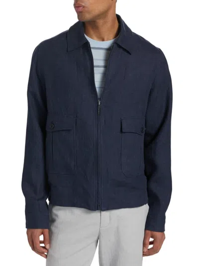 Saks Fifth Avenue Men's Herrington Linen Jacket In Navy