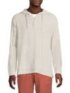 Saks Fifth Avenue Men's Linen Blend Hoodie In Acorn