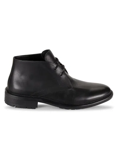 Saks Fifth Avenue Men's Ivan Leather Chukka Boots In Black