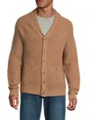 Saks Fifth Avenue Men's Knit Cotton Cardigan In Brown