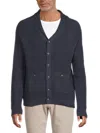 Saks Fifth Avenue Men's Knit Cotton Cardigan In Purple
