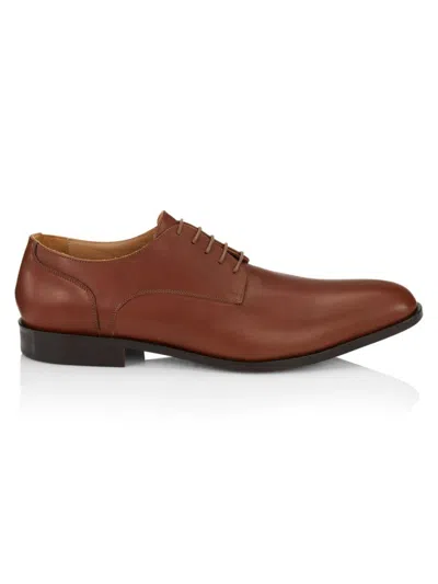 Saks Fifth Avenue Men's Leather Oxfords In Java