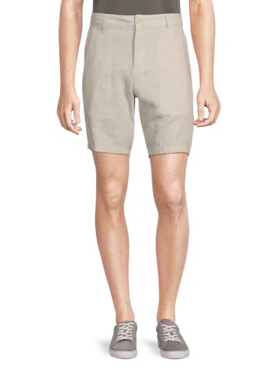 Saks Fifth Avenue Men's Linen Blend Bermuda Shorts In Acorn