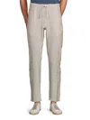 Saks Fifth Avenue Men's Linen Blend Drawstring Pants In Acorn