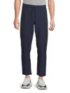 Saks Fifth Avenue Men's Linen Blend Drawstring Pants In Marine Navy