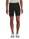 Saks Fifth Avenue Men's Linen Blend Flat Front Shorts In Black