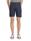 Saks Fifth Avenue Men's Linen Blend Flat Front Shorts In Marine Navy