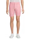 Saks Fifth Avenue Men's Linen Blend Flat Front Shorts In Mauve Dust