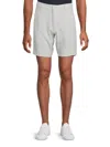 Saks Fifth Avenue Men's Linen Blend Flat Front Shorts In Wolf Grey