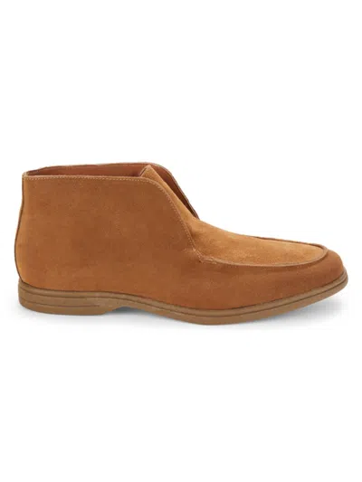 Saks Fifth Avenue Men's Lionel Suede Slip On Chukka Boots In Tan