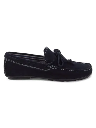 Saks Fifth Avenue Men's Lorenzo Suede Boat Shoes In Blue Suede