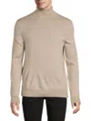 Saks Fifth Avenue Men's Merino Wool-blend Turtleneck Sweater In Neutral