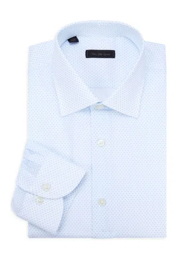 Saks Fifth Avenue Men's Micro Floral Dress Shirt In White
