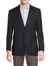 Saks Fifth Avenue Men's Modern Tuxedo Wool Blazer In Navy