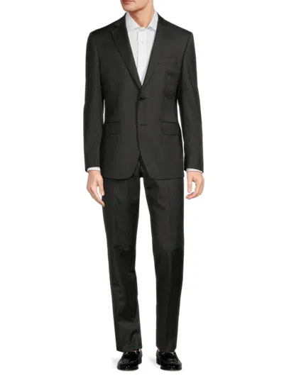 Saks Fifth Avenue Men's Modern Fit Wool Suit In Black