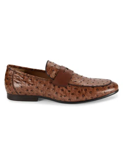 Saks Fifth Avenue Men's Otto Leather Penny Loafers In Brown