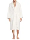 Saks Fifth Avenue Men's Plush Velvet Robe In White