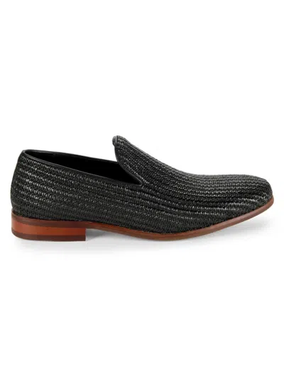 Saks Fifth Avenue Men's Rafael Textured Loafers In Black