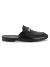 Saks Fifth Avenue Men's Redford Leather Mules In Black