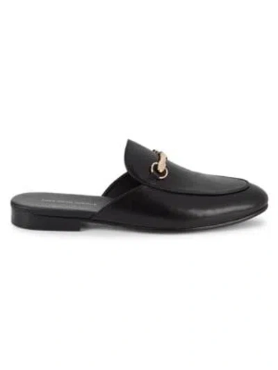 Saks Fifth Avenue Men's Redford Leather Mules In Black