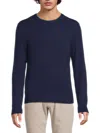 Saks Fifth Avenue Men's Rib-knit Cashmere Sweater In Blue