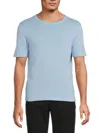 Saks Fifth Avenue Men's Rolnek Solid Cotton T-shirt In Blue