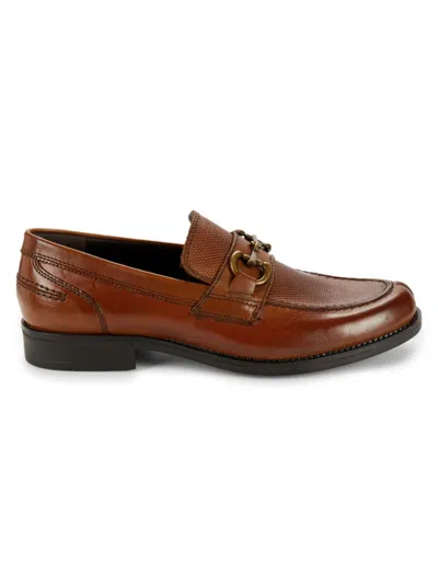Saks Fifth Avenue Men's Ross Leather Bit Loafers In Tan