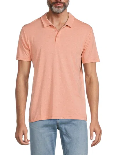 Saks Fifth Avenue Men's Short Sleeve Polo In Apricot
