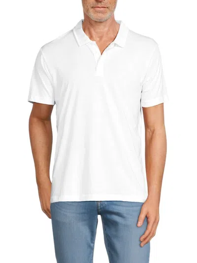 Saks Fifth Avenue Men's Short Sleeve Polo In White