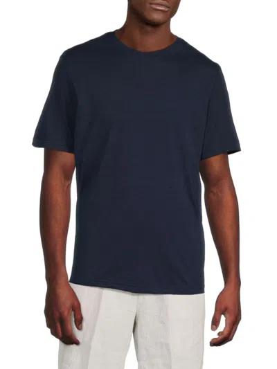 Saks Fifth Avenue Men's Short-sleeve Tri-blend Crewneck T-shirt In Black