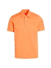 Saks Fifth Avenue Men's Slim-fit Active Polo Shirt In Tangerine