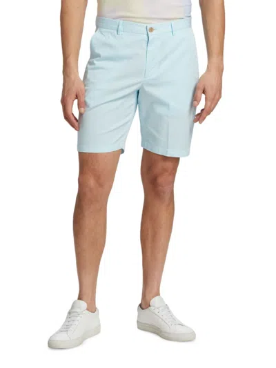 Saks Fifth Avenue Men's Slim Fit Blend Chino Shorts In Quiet Tide