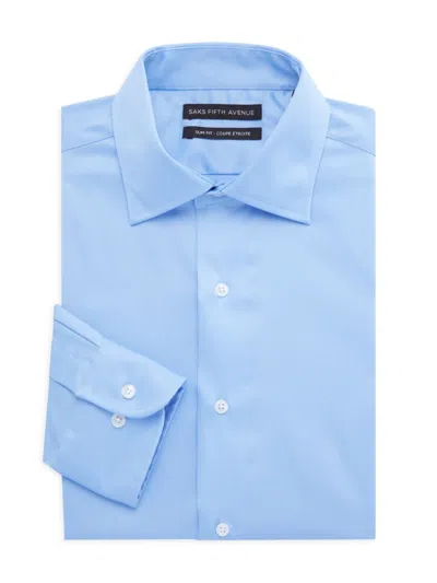 Saks Fifth Avenue Men's Slim Fit Dress Shirt In Blue