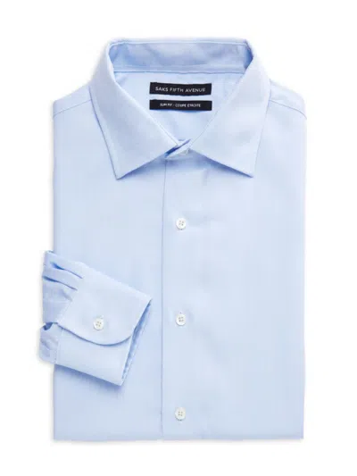 Saks Fifth Avenue Men's Slim Fit Dress Shirt In Light Blue | ModeSens