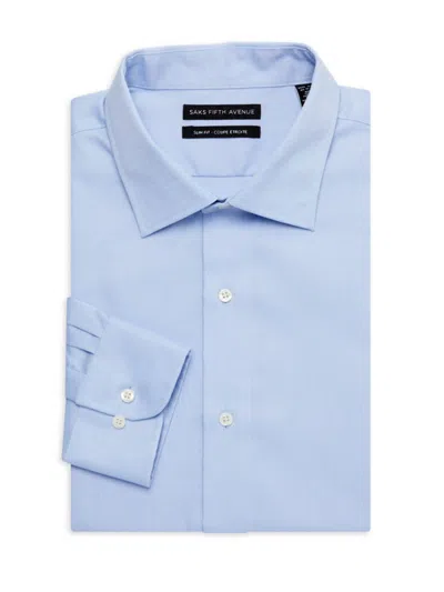 Saks Fifth Avenue Men's Slim Fit Dress Shirt In Light Blue