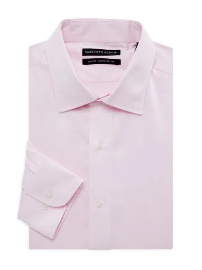 Saks Fifth Avenue Men's Slim Fit Dress Shirt In Pink