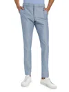 Saks Fifth Avenue Men's Slim-fit Linen-blend Chambray Trousers In Hydrangea