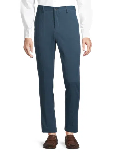 Saks Fifth Avenue Men's Slim Fit Tailored Pants In Navy