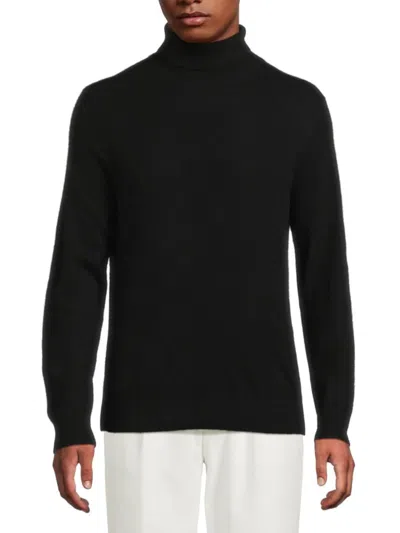 Saks Fifth Avenue Men's Solid 100% Cashmere Sweater In Black