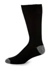 Saks Fifth Avenue Men's Solid Cashmere Blend Crew Socks In Black