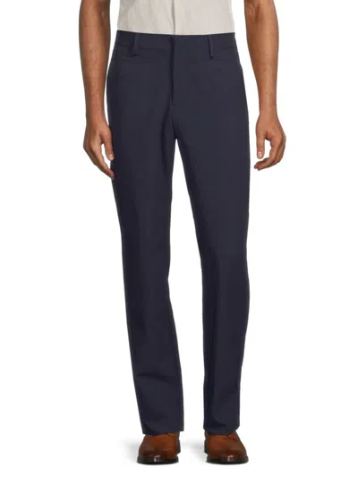 Saks Fifth Avenue Men's Solid Dress Pants In Blue Mix