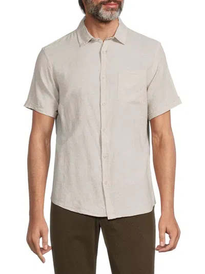 saks men's dress shirts Saks Fifth Avenue Men's Cotton Classic Dress Shirt - Light Blue