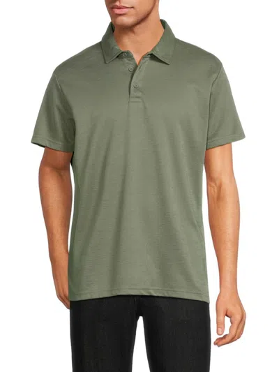 Saks Fifth Avenue Men's Solid Polo In Green