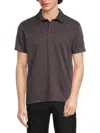 Saks Fifth Avenue Men's Solid Polo In Iron