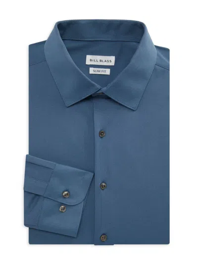 Saks Fifth Avenue Men's Solid Slim Fit Dress Shirt In Blue Bird